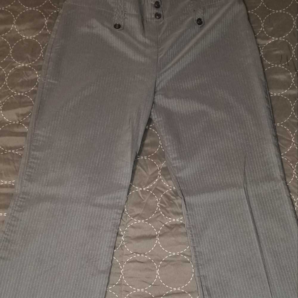 Grey Pinstriped Slacks
